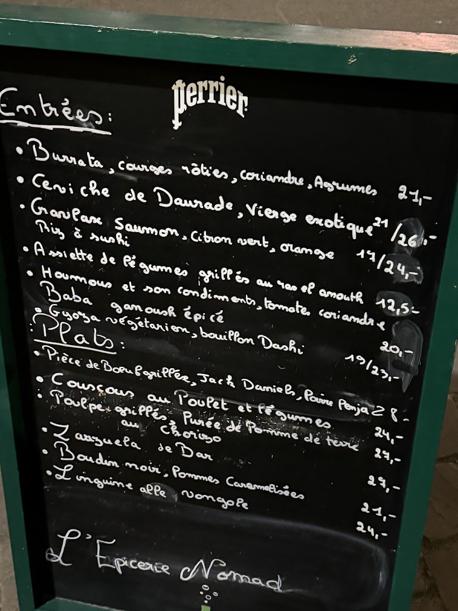 Menu L'epicerie Nomad By Callens-7